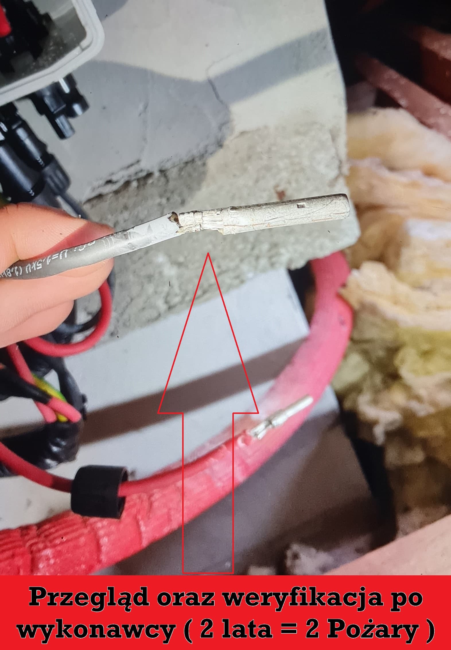 Instalacja kabli do systemu fotowoltaicznego