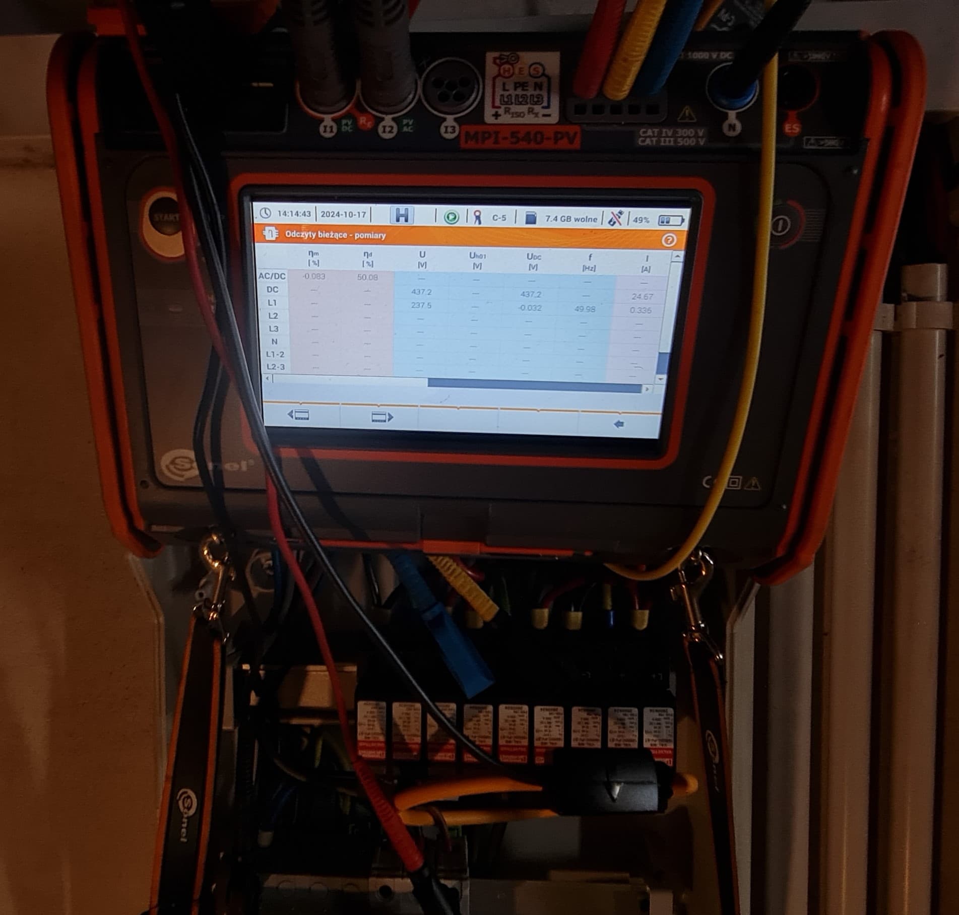 Pomiary elektryczne z Sonel MPI-540PV